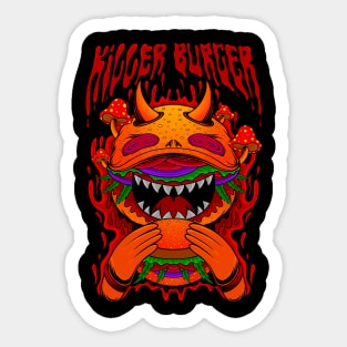 killer burger Sticker